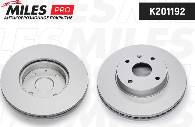 Тормозной диск Miles передний для Chevrolet Epica I 2005-2012. Артикул K201192