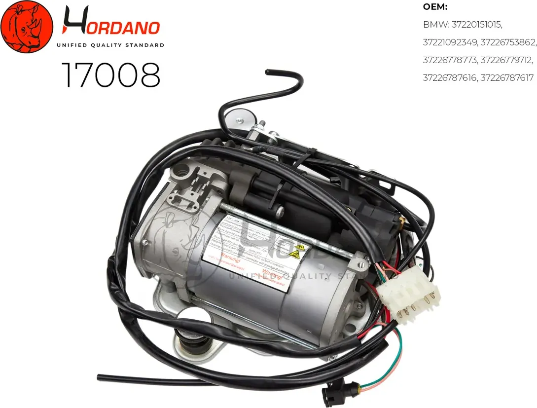 Компрессор пневматической подвески (Hordano) Hordano. Артикул 17008