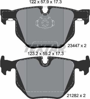Тормозные колодки Textar Q+. Артикул 2344702