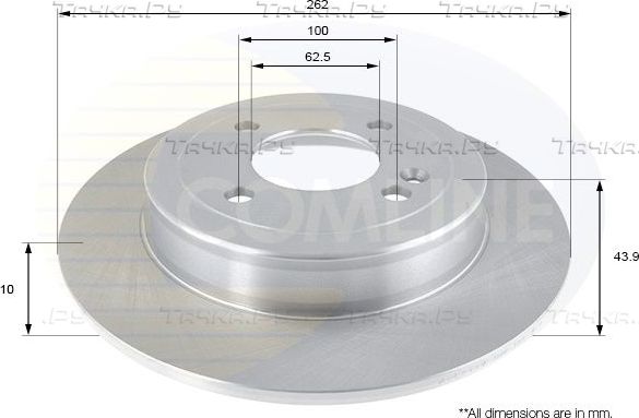 Тормозной диск Comline COATED. Артикул ADC2419