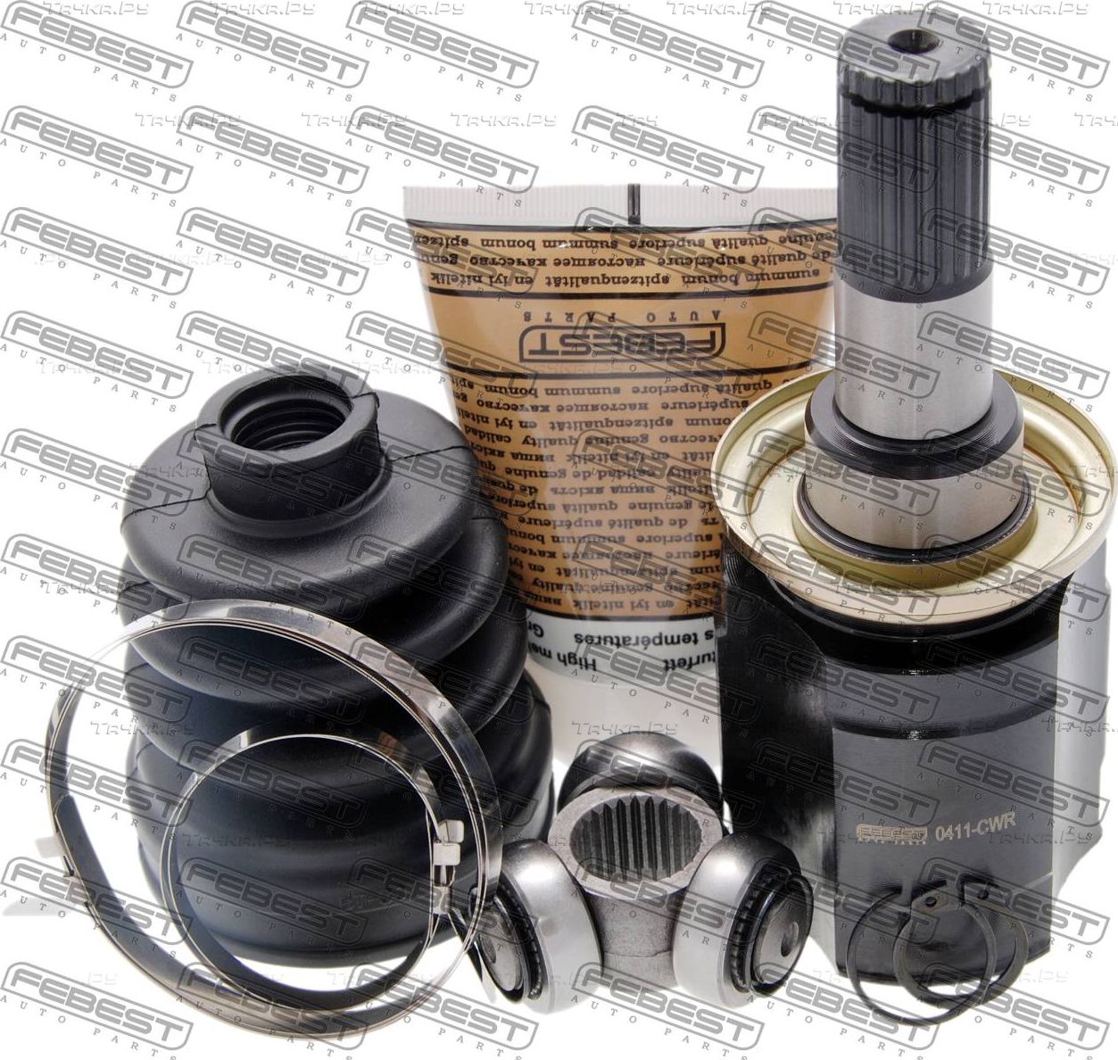 Шрус внутренний (граната) Febest задний для Mitsubishi Outlander XL 2006-2012. Артикул 0411-CWR