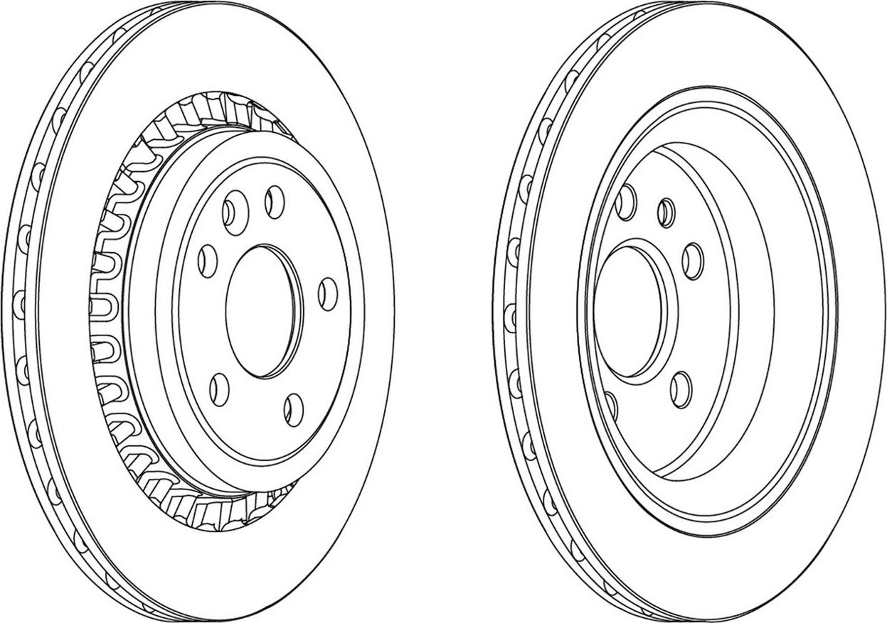 Тормозной диск Ferodo Premier. Артикул DDF1802C