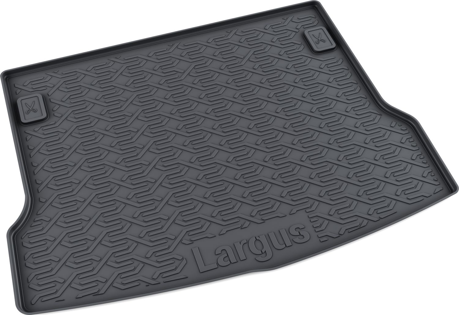 Коврик в багажник Mile для Lada Largus, Largus Cross 5 мест 2012-2026. Артикул 2030311