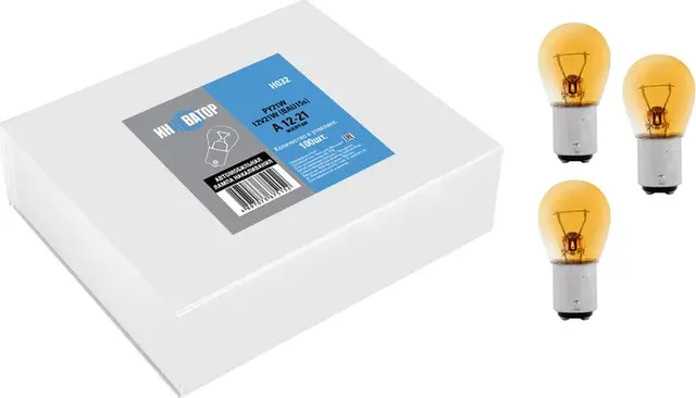 ЛАМПА НАКАЛИВАНИЯ A 12V 21W BAU15S СМ.ЦОК.Ж ИHHО (Инноватор). Артикул H032