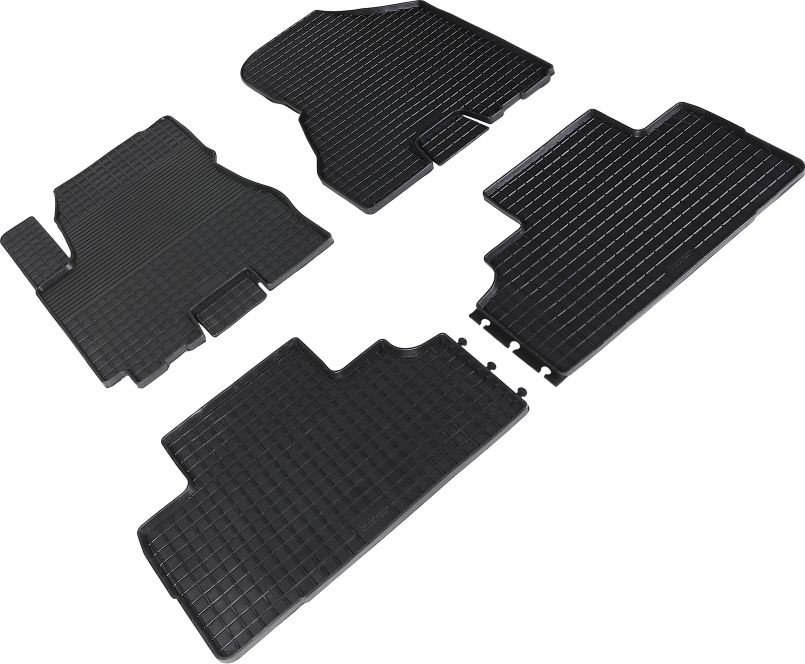 Коврики резиновые Seintex с узором сетка для салона Hyundai Tucson 2004-2009. Артикул 00580