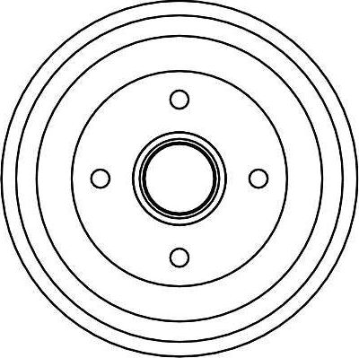 Тормозной барабан TRW задний для Ford Fusion I 2002-2012. Артикул DB4308