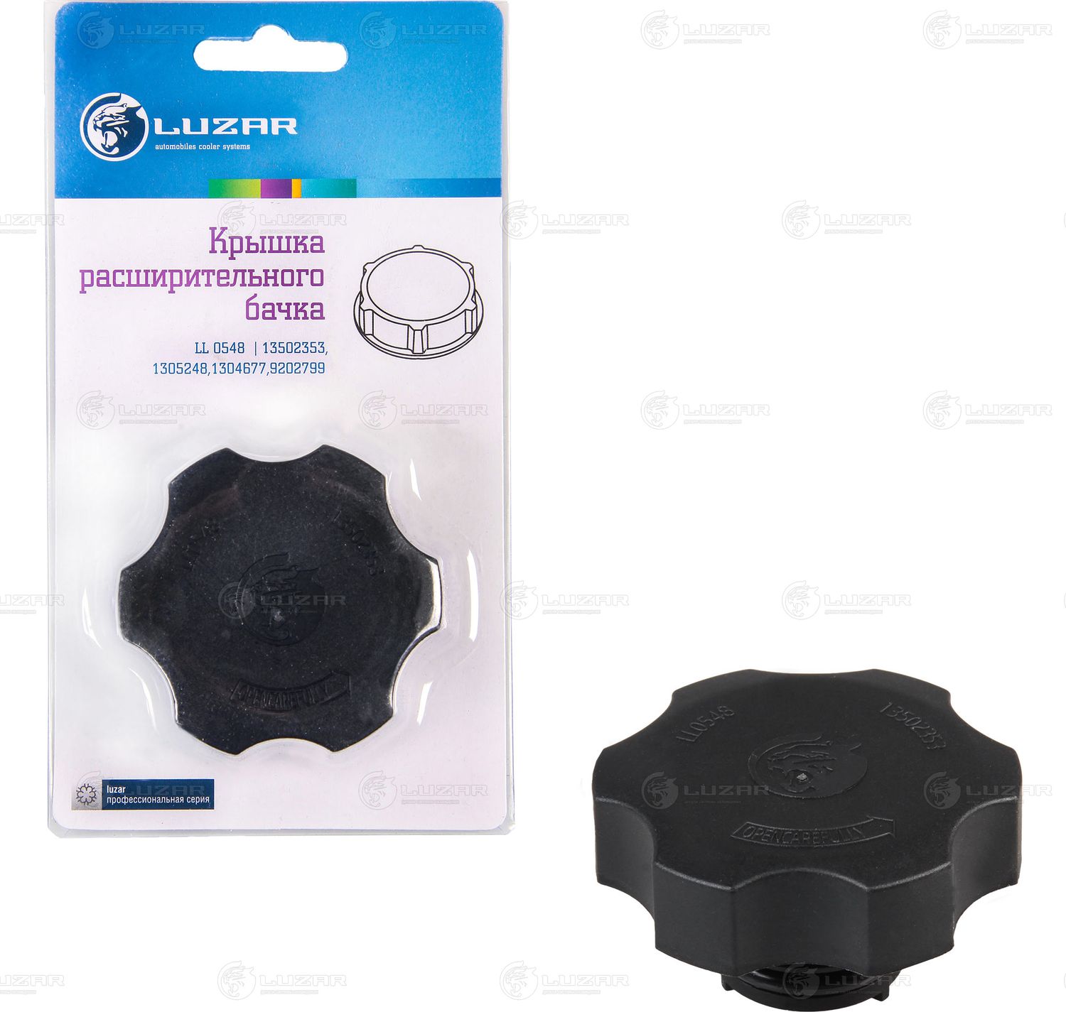 Крышка (пробка) расш. бачка для а/м Chevrolet Cruze (09-)/Opel Astra J (10-) (LL 0548) (Luzar) Luzar (полимерный материал). Артикул LL 0548