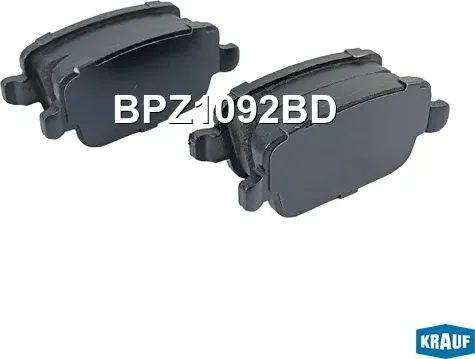 Колодки тормозные дисковые Krauf. Артикул BPZ1092BD