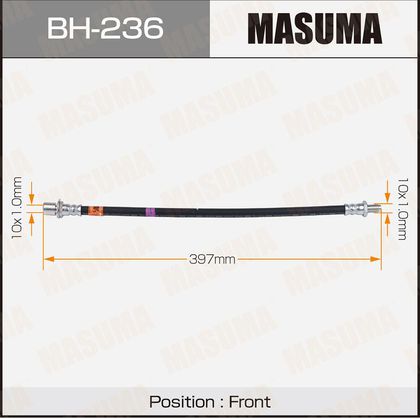 Тормозной шланг Masuma передний/задний правый/левый для Toyota Land Cruiser 80 1990-1997. Артикул BH-236