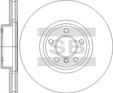 Тормозной диск Sangsin Hi-Q передний для BMW X5 II (E70) 2006-2013. Артикул SD5224