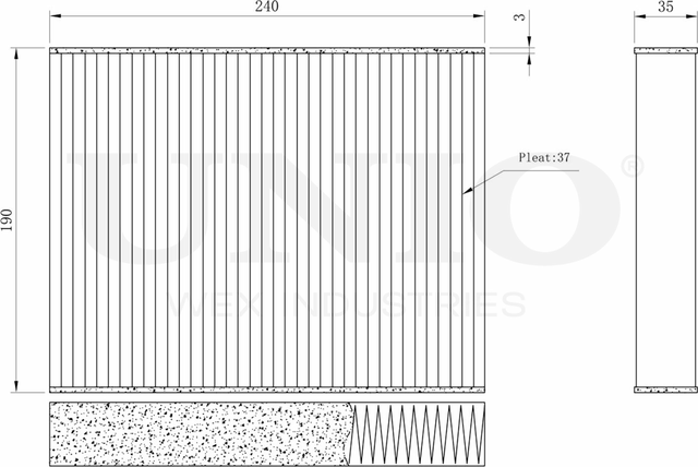 Фильтр салона (Unio). Артикул FLT-40033