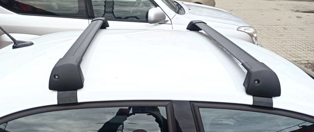 Багажные поперечины FicoPro для рейлингов Dacia Dokker 4-дверный фургон 2012-2023 ЧЕРНЫЕ. Артикул R43-B