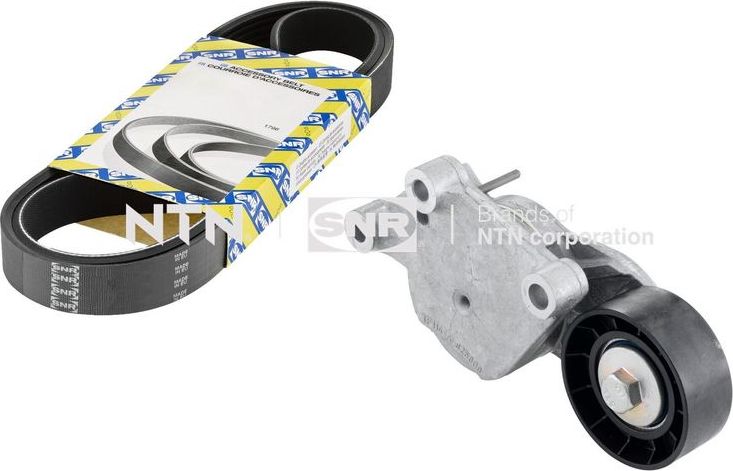 Приводной ремень поликлиновой с роликами (комплект) NTN / SNR. Артикул KA859.55