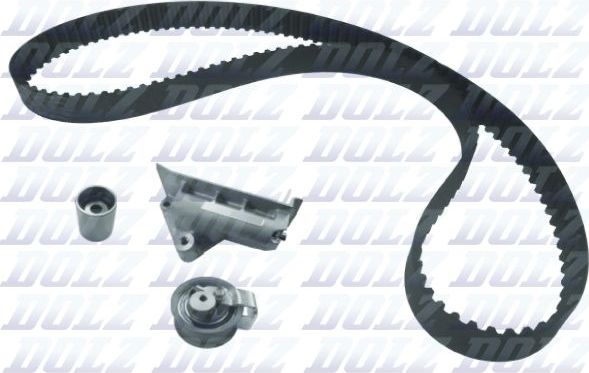 Ремень ГРМ с роликами (комплект) Dolz для Volkswagen Sharan I 1996-2003. Артикул SKD082