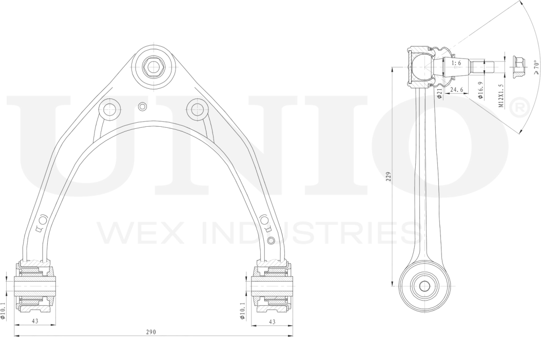 Рычаг подвески (Unio). Артикул SSP-40071