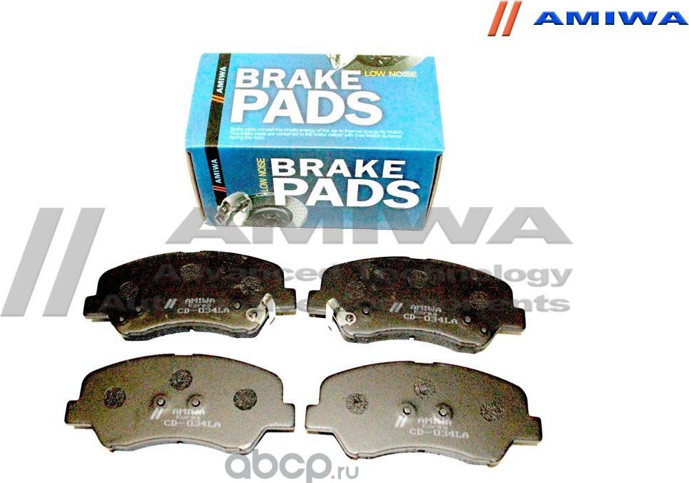 Колодки тормозные передние (Amiwa). Артикул CD034LA