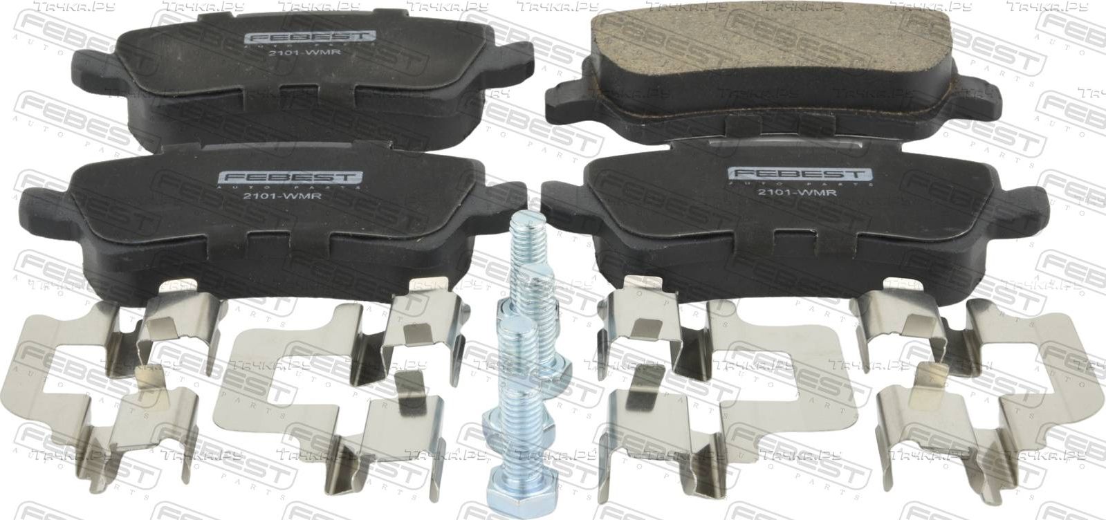 Тормозные колодки Febest задние для Land Rover Freelander II 2006-2014. Артикул 2101-WMR
