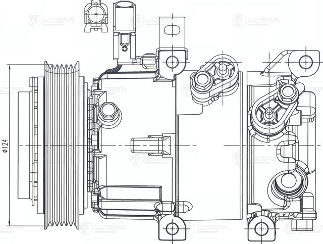 Компрессор кондиционера Luzar. Артикул LCAC 0864