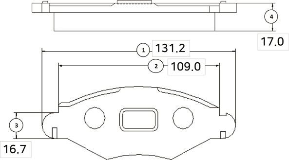 Тормозные колодки CTR. Артикул GK0858