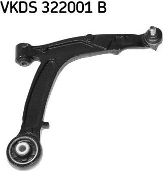 Поперечный рычаг передней подвески SKF правый нижний для Fiat Panda II 2003-2013. Артикул VKDS 322001 B