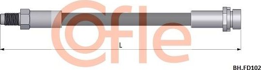 Тормозной шланг Cofle. Артикул 92.BH.FD102