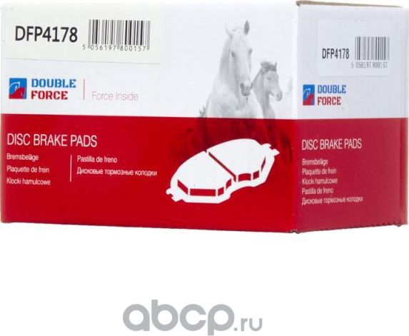 Колодки тормозные дисковые (Double Force) Double Force. Артикул DFP4178