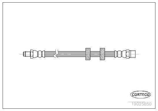 Тормозной шланг Corteco передний передний для Volvo 960 I 1990-1996. Артикул 19025850