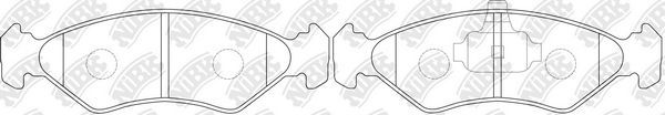Тормозные колодки NiBK. Артикул PN5106