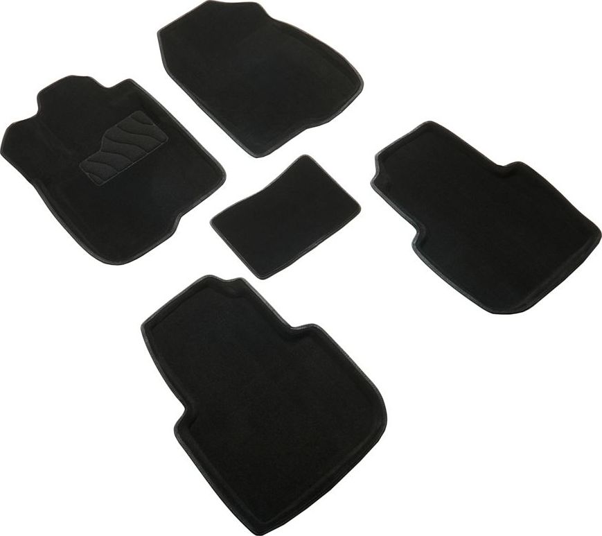 Коврики Seintex 3D ворсовые для салона Honda CR-V VI 2022-2026 ЧЕРНЫЕ. Артикул 317589