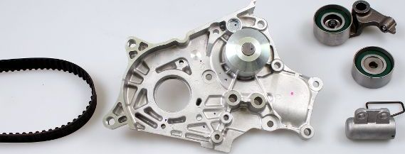 Помпа (водяной насос) с комплектом ремня ГРМ Hepu для Toyota Avensis II 2003-2008. Артикул PK77692