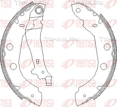 Тормозные колодки Remsa задние для Renault Kangoo I 1997-2009. Артикул 4415.00
