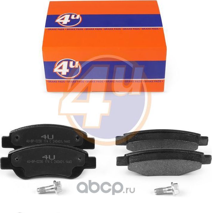 КОЛОДКИ ПЕР CITROEN C1 (PM_, PN_) 107 (PM_, PN_) AYGO (_B1_) AYGO (_B4_) C1 II ( (4U). Артикул 4UBP0236