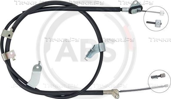 Трос ручника (тросик ручного тормоза) ABS. Артикул K16073