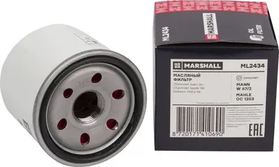 Фильтр масляный (Marshall). Артикул ML2434