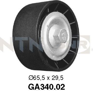 Направляющий (ведущий) ролик приводного поликлинового ремня NTN / SNR. Артикул GA340.02