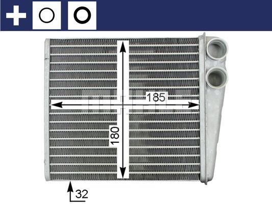 Радиатор отопителя (печки) Mahle Behr для Proton Wira (400 Series) 2000-2009. Артикул AH 208 000S