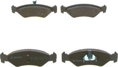 Тормозные колодки Bosch (Low-Metallic) передние для Ford Fiesta IV 1995-2000. Артикул 0 986 424 416