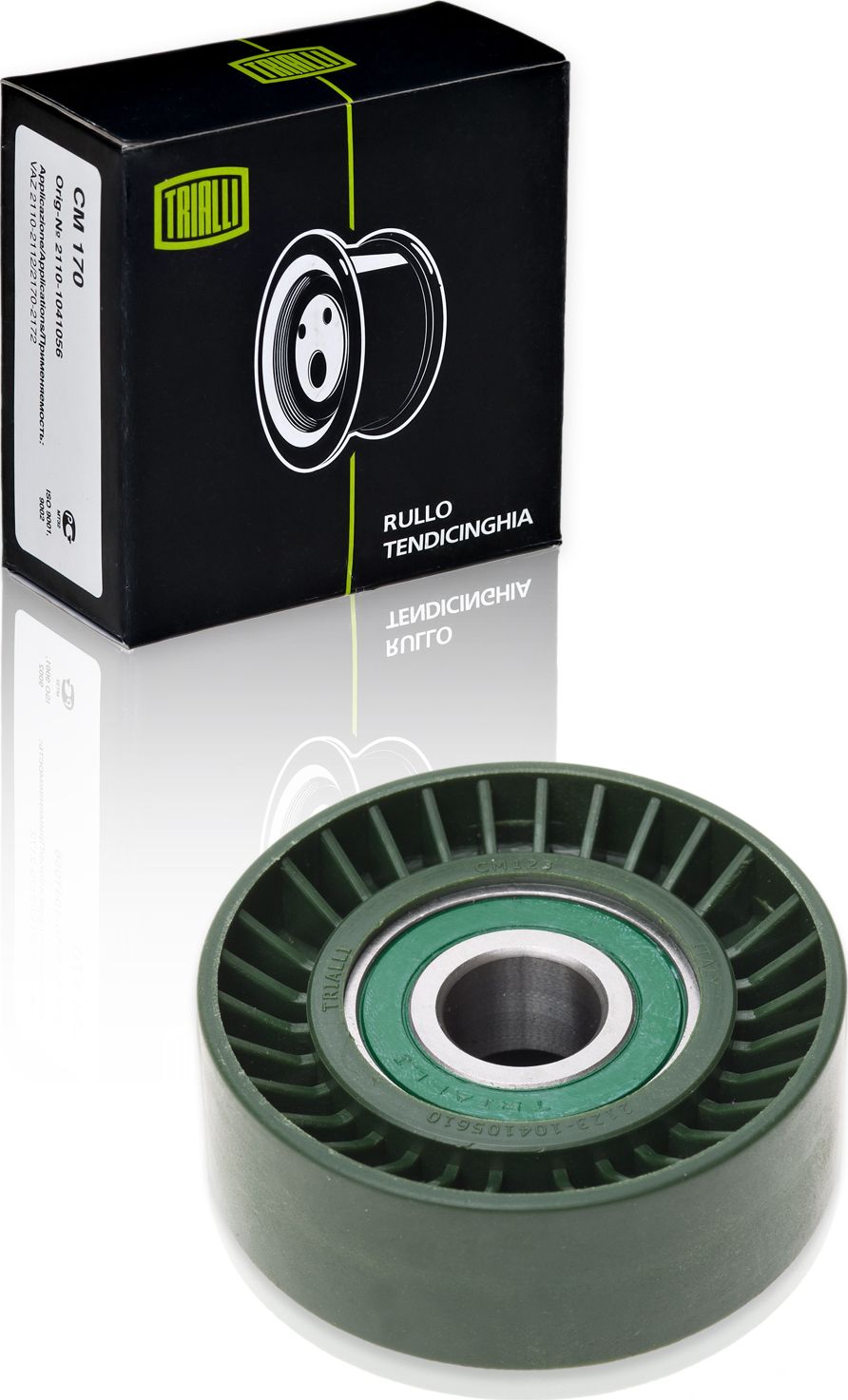 Направляющий (ведущий) ролик приводного поликлинового ремня Trialli. Артикул CM 123
