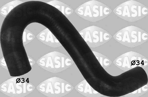 Патрубок радиатора (системы охлаждения) Sasic верхний для Opel Vectra C 2002-2008. Артикул 3406195