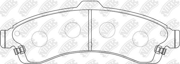Тормозные колодки NiBK передние для Isuzu Ascender 2003-2008. Артикул PN0077