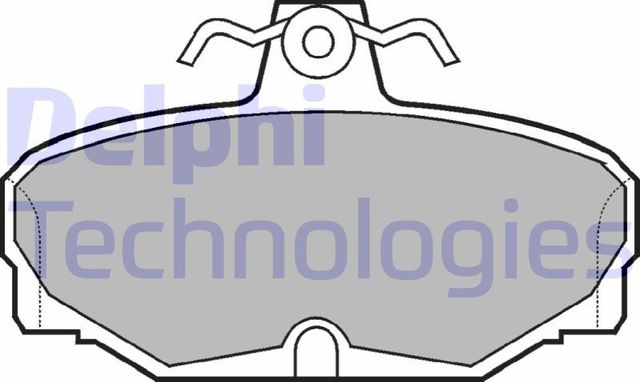 Тормозные колодки Delphi (органический) задние для TVR Griffith 1990-2002. Артикул LP507