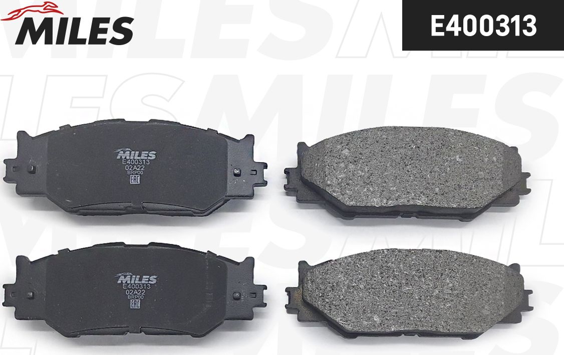 Тормозные колодки Miles (Low-Metallic). Артикул E400313