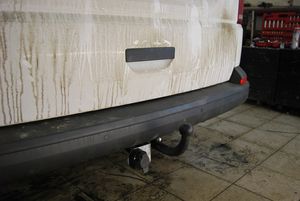 Фаркоп AvtoS для Volkswagen Transporter T5 фургон, микроавтобус (в т.ч. авто с парктроником) 2003-2015. Артикул VW 36