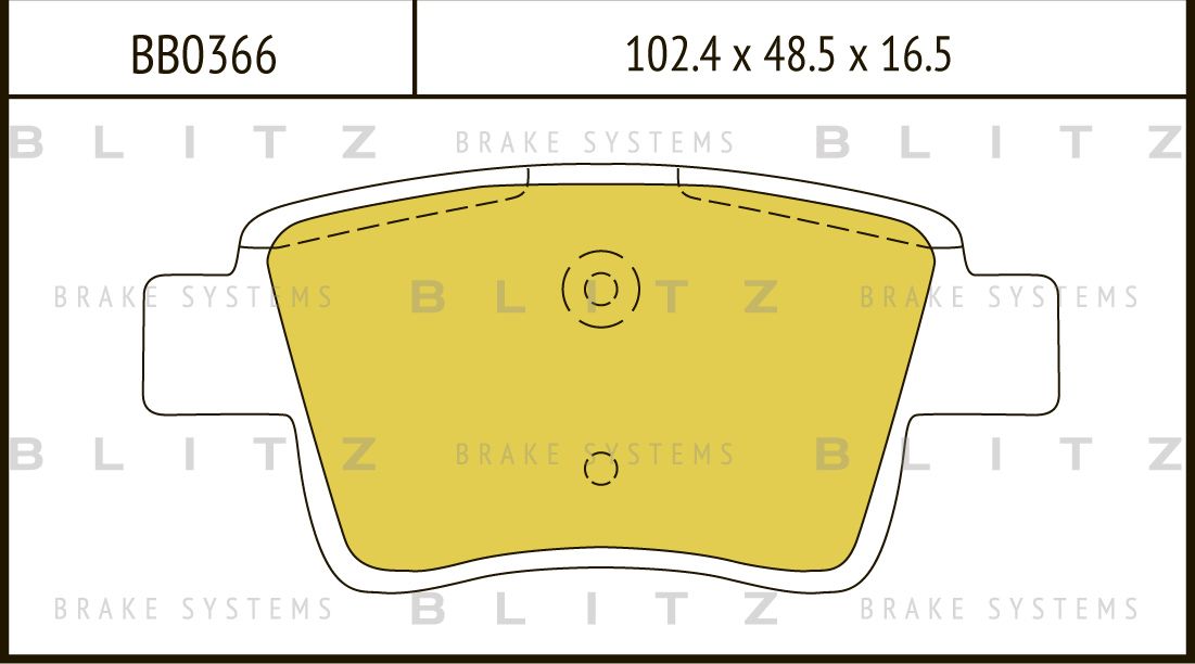 Колодки тормозные CITROEN C4 06- задн. (Blitz). Артикул BB0366