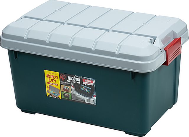 Ящик экспедиционный Iris Ohyama RV BOX 600 (полипропилен) c двойной разделенной крышкой, 40 л., 61,5x37,5x34 см. Артикул RV600C