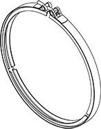 Хомут глушителя Dinex. Артикул 8AL006