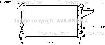 Радиатор охлаждения двигателя AVA. Артикул OLA2161