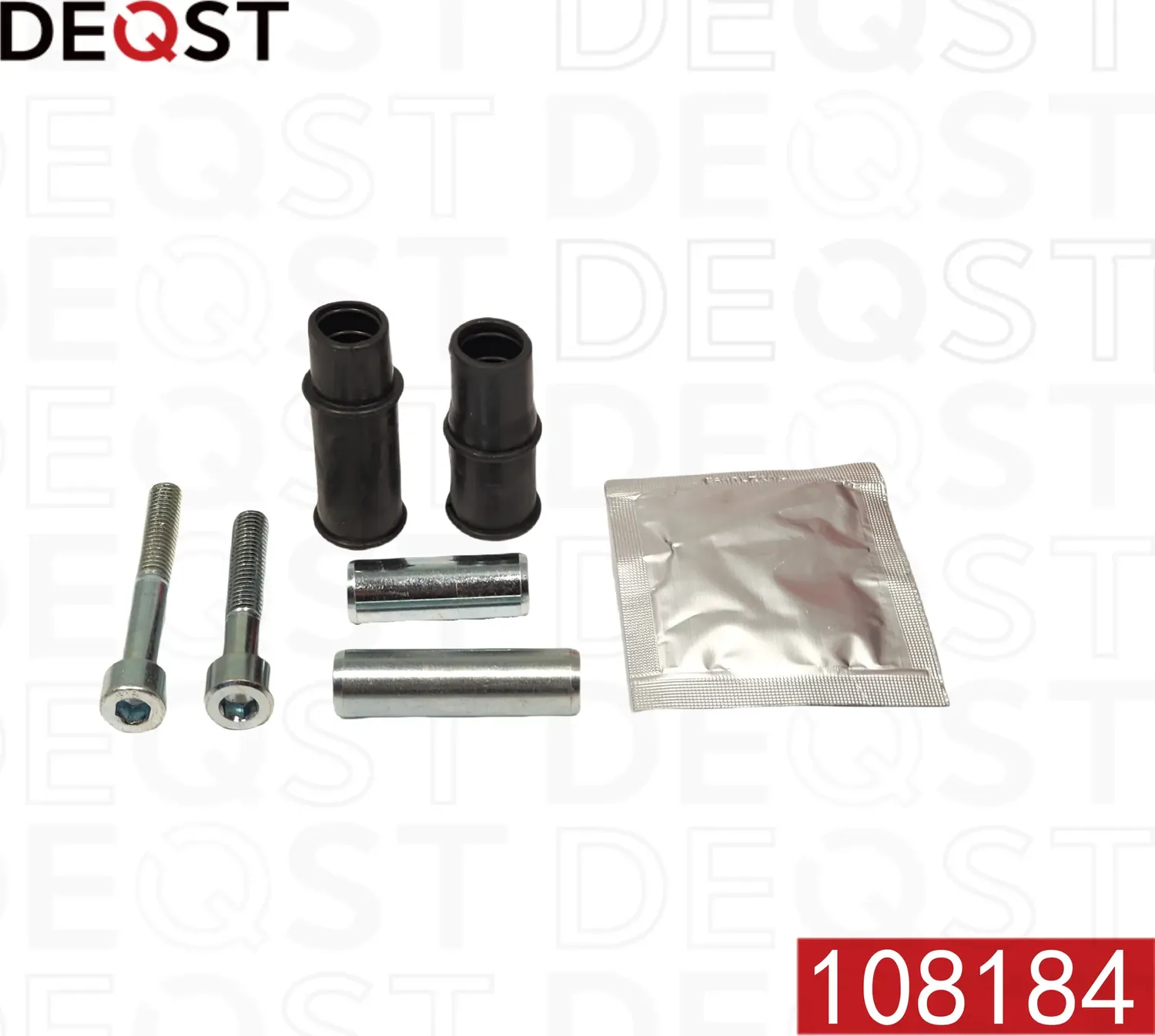 Комплект направляющих тормозного суппорта переднего (направляющая O 12 mm, суппо (Deqst). Артикул 108184