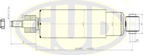 Амортизатор G.U.D.. Артикул GSA345023