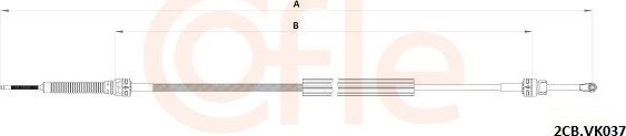 Трос переключения передач КПП Cofle для Volkswagen Passat B7 2010-2014. Артикул 92.2CB.VK037